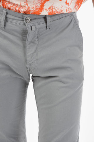 PENN-RICH Slim Fit Chino Pants with Visible Stitching