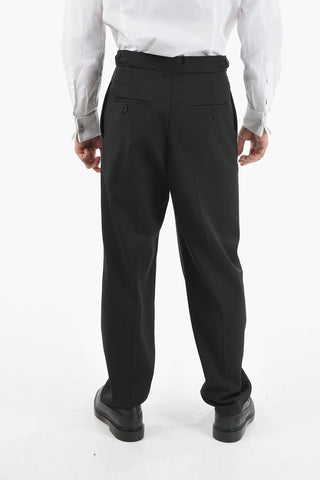 Pantaloni slouch fit a tinta unita