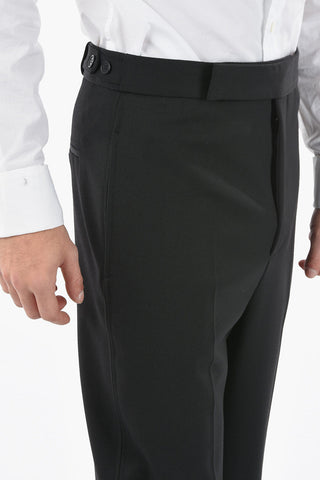 Pantaloni slouch fit a tinta unita