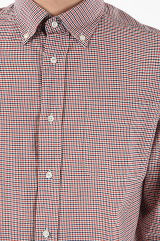 Camicia a Quadri Button-Down