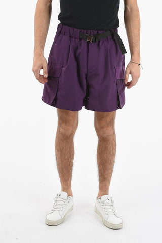 Belted Crago Shorts With Side Pockets