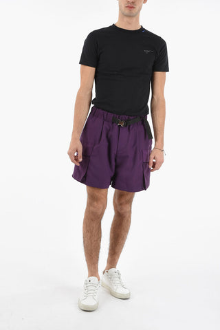 Belted Crago Shorts With Side Pockets