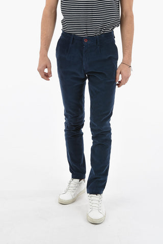 Slim Fit Ribbed Velour Pants