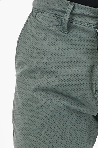 PENN-RICH Pantaloni Chino Slim Fit a Micro Fantasia