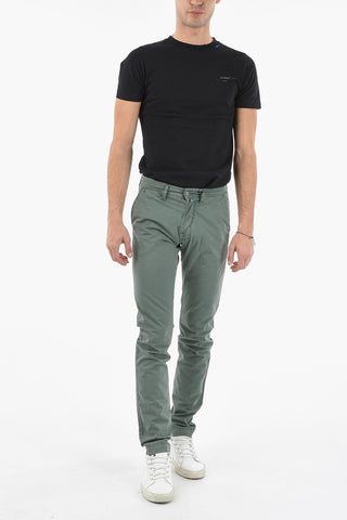 PENN-RICH Pantaloni Chino Slim Fit a Micro Fantasia