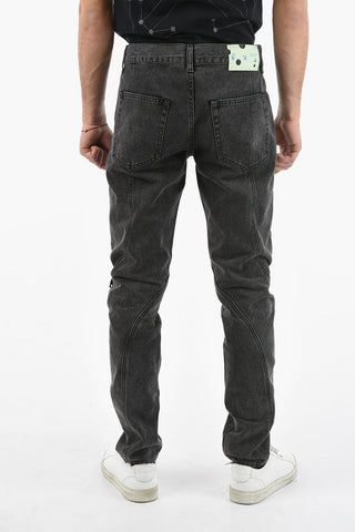 Tarnsverse StitchingHAND OFF Skinny Fit Denims 17cm