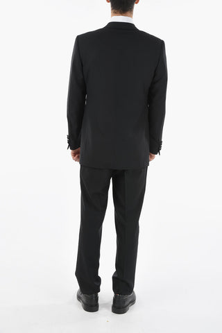 virgin wool peak lapel CERIM.MANTUA 1-button suit