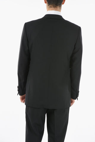 virgin wool peak lapel CERIM.MANTUA 1-button suit