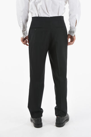 virgin wool peak lapel CERIM.MANTUA 1-button suit
