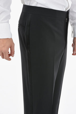 virgin wool peak lapel CERIM.MANTUA 1-button suit