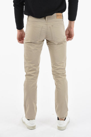 Pantaloni 5 Tasche in Cotone Stretch