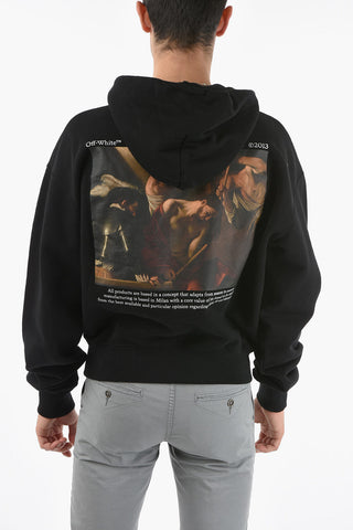 Felpa in Cotone CARAVAGGIO CROWNING con Cappuccio