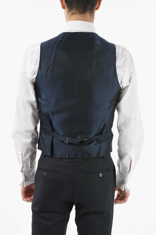 virgin wool CERIM. ACADEMY no hem 3 piece waistcoat suit