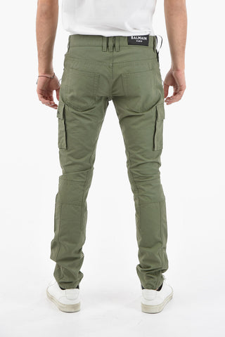 Biker Detail Cotton Cargo Pants