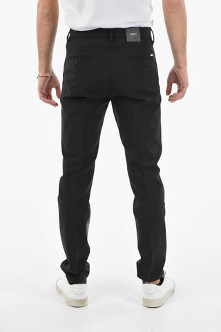 Pantaloni Hockney Fit in Lana con Cavallo Basso