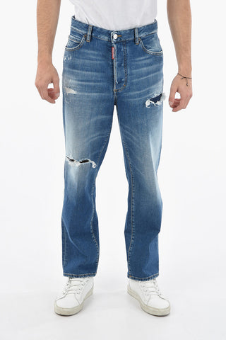 Tapered-fit BOSTON Denims with Distressed Effect 19cm