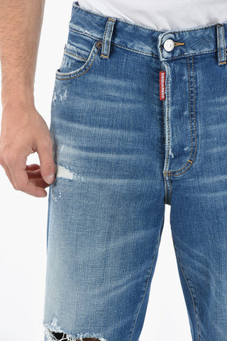 Tapered-fit BOSTON Denims with Distressed Effect 19cm
