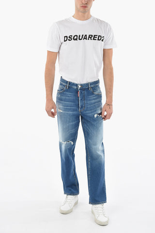 Tapered-fit BOSTON Denims with Distressed Effect 19cm