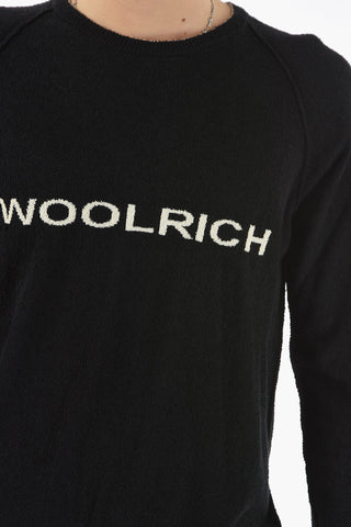 Contrasting Embroidered Logo Crew-Neck Sweater