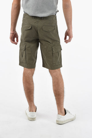 Shorts Cargo Ripstop Con Cuciture a Vista