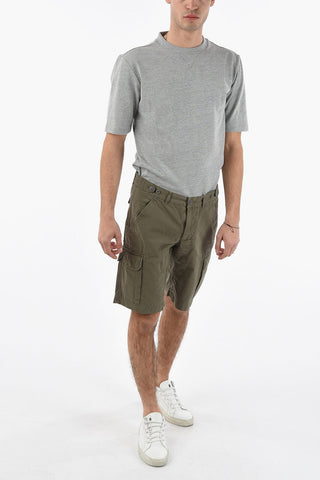 Shorts Cargo Ripstop Con Cuciture a Vista