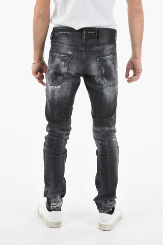 Jeans COOL GUY a Gamba Dritta con Effetto Distressed 17cm