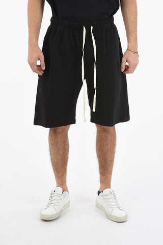 3 Pockets Sweat Shorts with Contrasting Laces