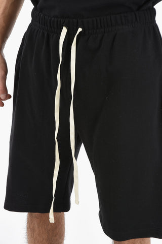 3 Pockets Sweat Shorts with Contrasting Laces