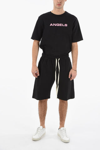 3 Pockets Sweat Shorts with Contrasting Laces