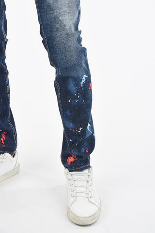 Jeans COOL GUY con Motivo Schizzi di Vernice 15cm