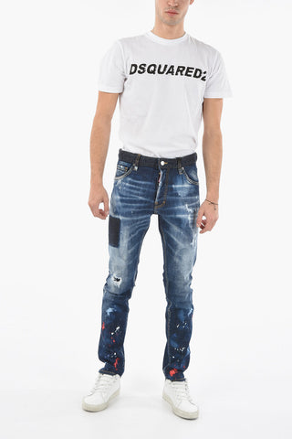 Jeans COOL GUY con Motivo Schizzi di Vernice 15cm