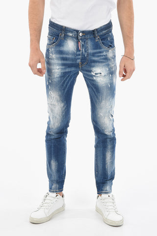 Skinny SKATER Denims with Distressed Effect 14,5cm