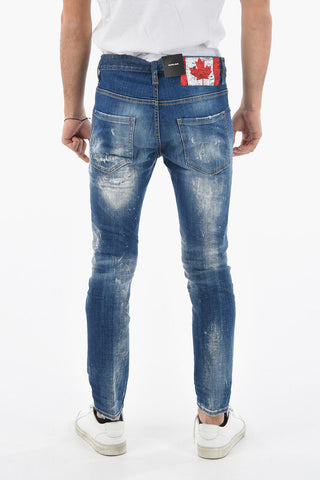 Skinny SKATER Denims with Distressed Effect 14,5cm