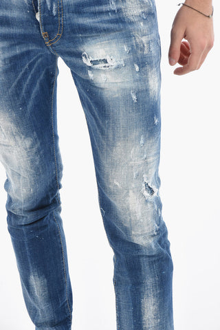 Skinny SKATER Denims with Distressed Effect 14,5cm