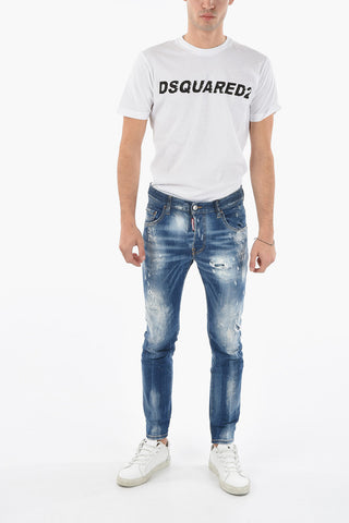 Skinny SKATER Denims with Distressed Effect 14,5cm