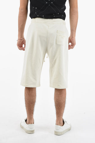 Shorts in Felpa a 3 Tasche con Elastico in Vita