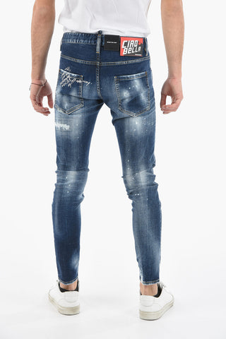 Distressed SKINNY DAN Denims 14cm