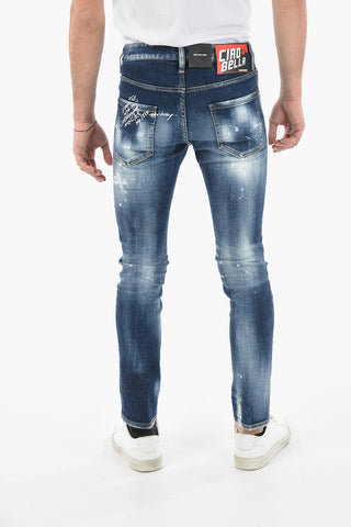 Slim-Fit COOL GUY Denims with Distressed Effect 15,5cm