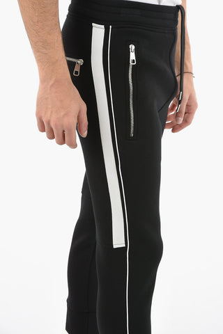 neoprene skinny fit joggers