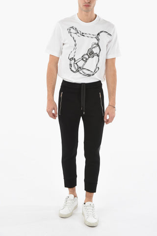neoprene skinny fit joggers