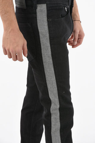 Contrasting Side Band Slim Fit Jeans 16cm
