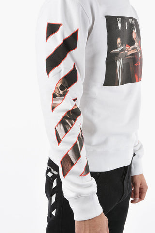 Crew Neck CARAVAGGIO Brushed Cotton Sweatshirt
