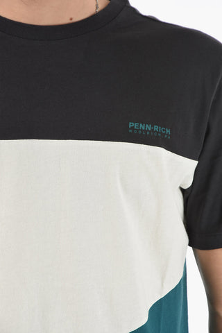 PENN-RICH T-Shirt Color Block Girocollo