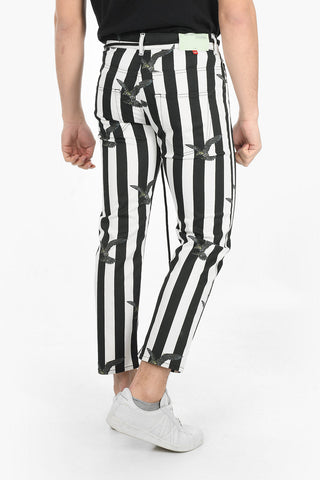Rope Belt B&W STRIPED Slim Fit Denims 19cm