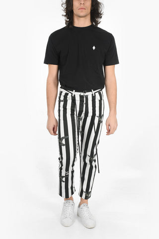 Rope Belt B&W STRIPED Slim Fit Denims 19cm