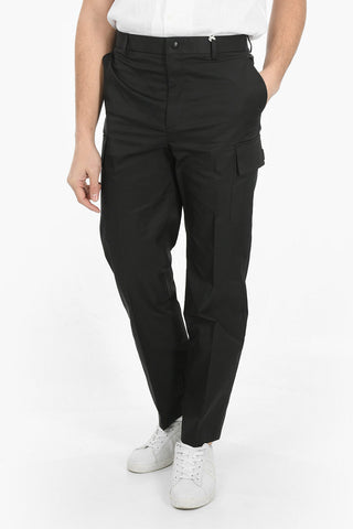 Pantaloni a Tinta Unita Con Tasche Laterali