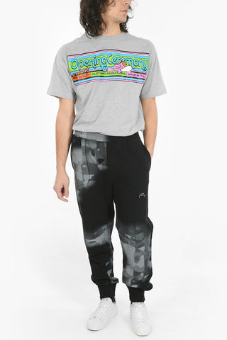 Pantaloni Jogger BRUSH STROKE  con Stampa Cerata