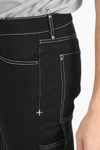 Cargo Jeans with Contrast-stitchings