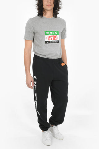СТИЛЬ Joggers PLAIN in Cotone con Logo Stampato