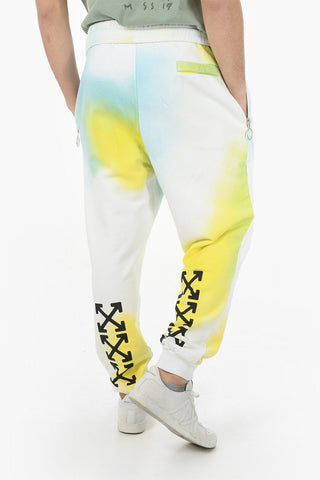 Zipped Pocket AIRBRUSH Cotton Sweatpants
